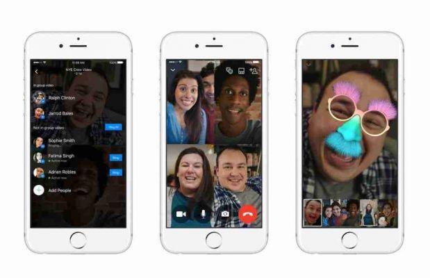 Videollamadas grupales en Messenger