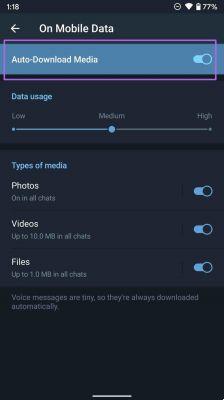 Como impedir que o Telegram salve fotos e vídeos
